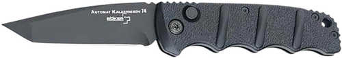 Boker 01KALS101 Kalashnikov 3.35" Tanto Plain Black D2 Steel Blade Aluminum Handle