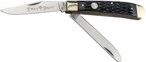 Boker 110824 Trapper 2.0 Clip Point/Spey Plain D2 Steel Blade Black Jigged Bone Handle