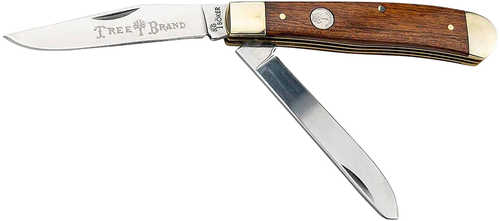 Boker 110832 Trapper 2.0 Clip Point/Spey Plain D2 Steel Blade Rosewood Tulip Wood Handle