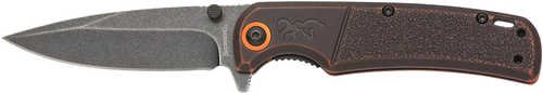 Brn 3220581B Knife, Bm Slim Wash ORG/Black Bx