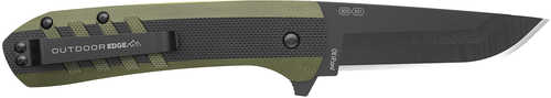 Outdoor Edge VX430B-C Razor VX4 3.0" Black/Grn G10