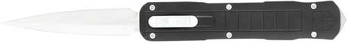 CobraTec Knives CTRPTBLKDAGNS Raptor 3.13" OTF Dagger Plain D2 Steel Blade, 4.50" Black Aluminum Handle