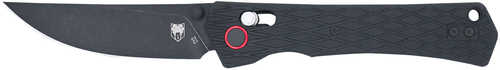 CobraTec Knives CTLEGBLK Legacy EDC 3.50" Folding Plain Black TiCN D2 Steel Blade, 5" Black Textured Aluminum/G10 Handle
