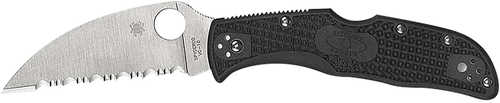 Spyderco C243FPWCBK Endela Lightweight 3.40" Folding Wharncliffe Plain Vg-10 SS Blade, Black Textured FRN Handle