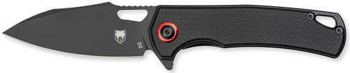 CobraTec Knives CTWOLVERINEG10 Wolverine 3.13" Folding Drop Point Plain Black Stonewashed D2 Steel Blade, 4.25" Black Te
