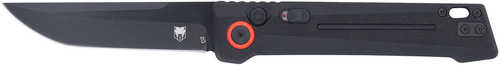 CobraTec Knives CTIFRBLK Inferno 3.50" OTF Tanto Plain Black TiCN D2 Steel Blade, 4.75" Black Textured Handle