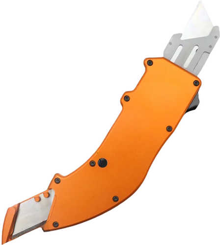 Templar Knife Squire Utility OTF Razor Plain Orange Anodized 5.38" Aluminum Handle