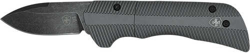 Templar Knife Cali Auto Assist 1.90" Folding Drop Point Plain Cali D2 Steel Blade, 3.56" Gunmetal Anodized Aluminum Hand