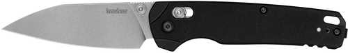 Kershaw 6110 Bel Air Xl 3.40" Folding Plain Stonewashed CPM MagnaCut Steel Blade, Black Textured G10 Handle