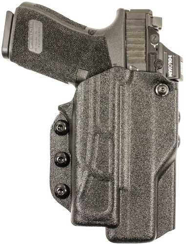 DeSantis Gunhide 218KB6VZ0 Quick Safe OWB Black Kydex Fits Glock 17/19 w/ Red Dot & TLR-7A Left Hand