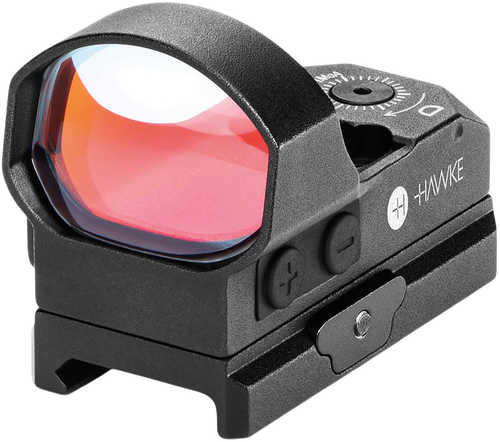 Hawke Sport Optics 12145 Reflex Sight Black 1X34mm Illuminated Circle W/Red Dot Reticle Weaver Rail Mount