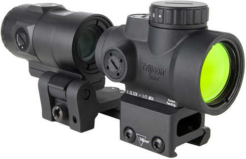 Trijicon 2200368 MRO Sd Patrol Black 1X 25mm 2 MOA Red Dot Reticle Full Co-Witness Mount