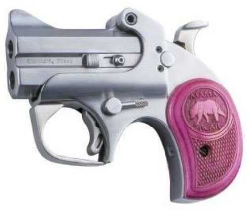 Bond Arms Mama Bear Compact Pistol 357 Magnum/38 Special 2.5" Barrel 2 Round <span style="font-weight:bolder; ">Pink</span> Wood