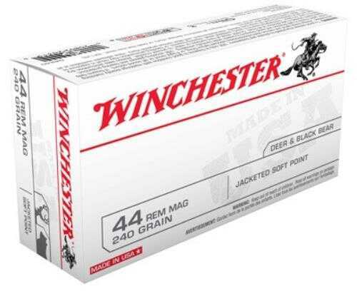 44 Rem Magnum 50 Rounds Ammunition Winchester 240 Grain Soft Point