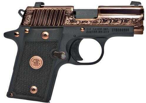 SIG Sauer P238 Rose Gold Semi Auto Pistol 380 ACP 2.7" Barrel 6 Round Siglite Night Sights G10 Grip Semi-Auto