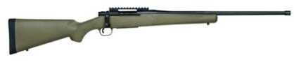Mossberg Patriot 243 Winchester Synthetic-Flat Dark Earth-FDE 22" Fluted Barrel Spiral Bolt 5 Round Box Mag 5/8x24 Threaded Action Rifle