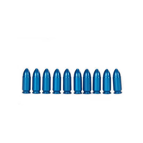 A-Zoom Pistol Metal Snap Caps 9mm Luger, Blue, Package of 10