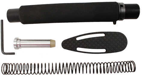 Global Military Gear AR15 Aluminum Skeleton Stock 10" w/Steel Butt Plate, Spring, Buffer Tube GM-LRESS10-F