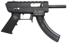 Excel Arms X-22P Pistol 22LR 25 Round Mag 4.5" Barrel Adjustable Sights Black Not Compliant in Ca.