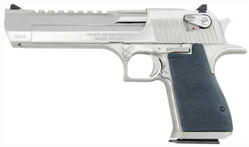 Magnum Research Desert Eagle Mark XIX 50 Action Express 6" Bright Nickel Finish Semi Automatic Pistol
