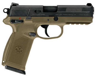 FNH USA FNX-40 DA/SA Manual Safety 40 S&W 14 Round Capacity Flat Dark Earth/Flat Semi Automatic Pistol 66924