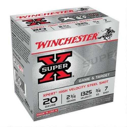 20 Gauge 25 Rounds Ammunition Winchester 3/4" oz Steel #7