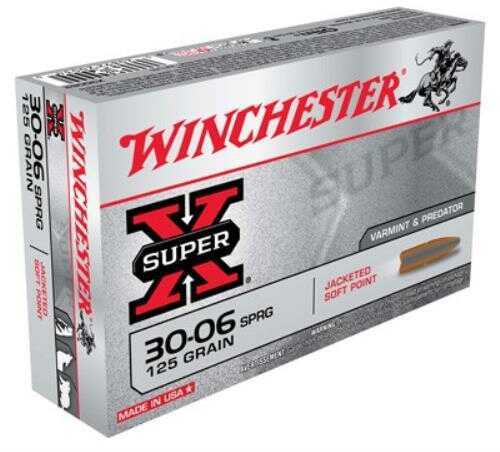 30-06 Springfield 20 Rounds Ammunition Winchester 125 Grain Soft Point