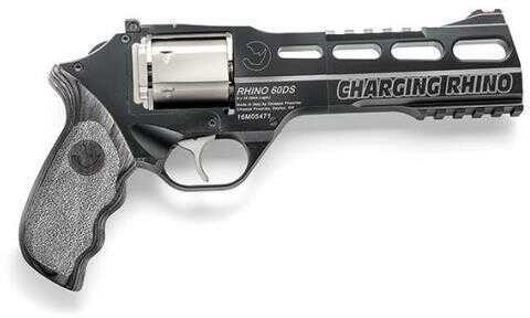Revolver Chiappa Rhino Charging DAO 9MM 6" Barrel 6rd Adjustable Rear Sight Black Finish