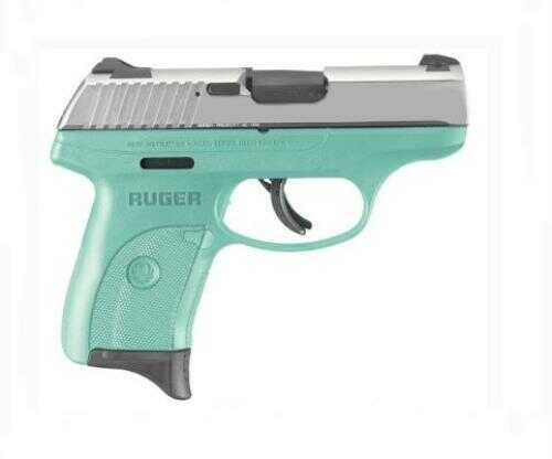 Ruger Talo LCP 380 ACP 6 Round Stainless Steel Turquoise Frame Semi-Auto Pistol