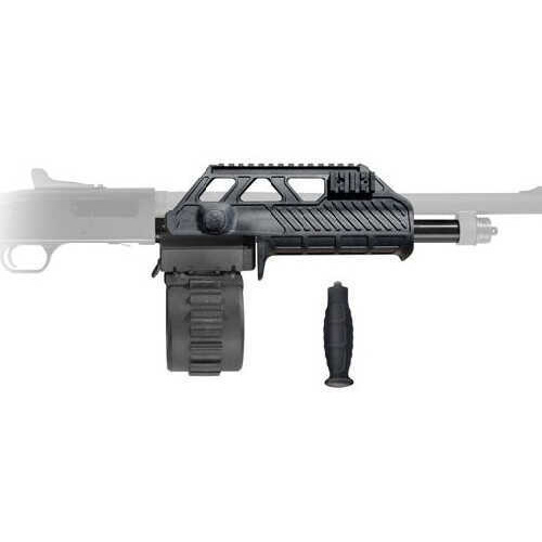 Adaptive Tactical Venom Conversion Kit, Fits Mossberg 500 12 Gauge,Kit Includes 10 Rounds Drum Magazine And Wraptor Forend, B