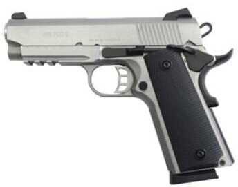 Zenith Firearms Tisas ZiG PCS 9 1911 Pistol 9mm 4" Barrel 9 Round Stainless Steel With Wood Grips