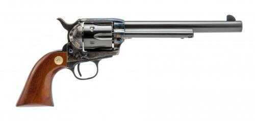 Cimarron 1873 SAA Model P 38 WCF Revolver 7.5" Barrel Case Hardened Walnut Grip Standard Blued Finish MP687