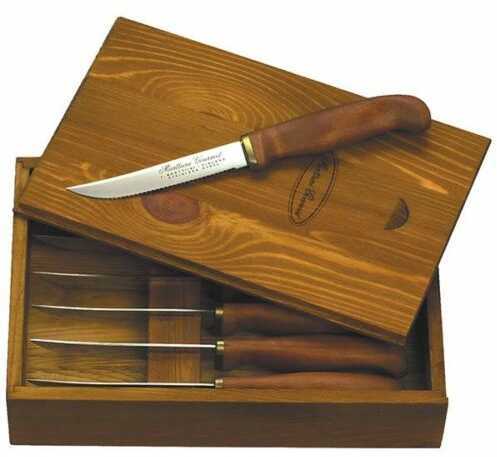 Marttiini Oy Gourmet 6 Piece Steak Knives with Wooden Box