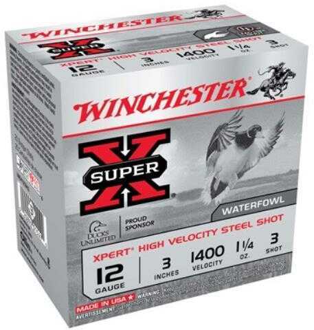 12 Ga Steel-3 1-1/4 oz 3" 25 Rds Winchester Shotgun Ammo-img-0