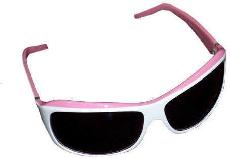 AES Outdoors Browning Suzie Sunglasses, Polarized White & Pink Frame, Rose Lens BRN-SUZ-002