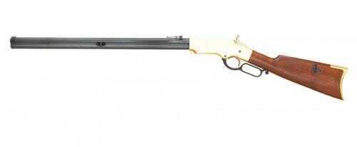 Cimarron 1860 Henry Lever Action Rifle Civil War Model 45 Colt 24" Barrel 12 Round Brass Frame Standard Blue Finish Walnut Stock CA288M02AS2