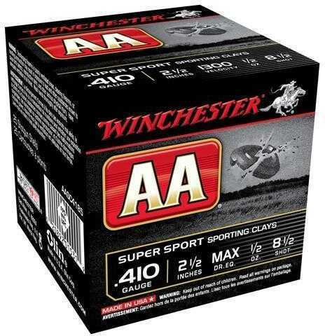 410 Gauge 25 Rounds Ammunition Winchester 1/2" oz Lead #8