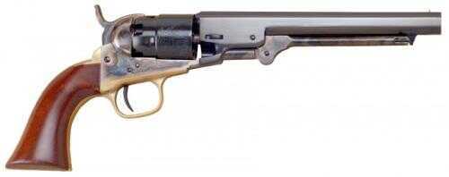 Cimarron 1862 Pocket Navy Percussion Revolver 36 Caliber 6.5" Barrel Blue Steel Brass Walnut Grip Standard Blued Finish