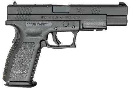 Springfield Armory Semi-Auto Pistol XD 40 S&W Black Frame 5" Barrel 10+1 Rounds XD Essentials Package