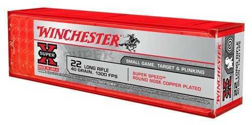 22 Long Rifle 100 Rounds Ammunition <span style="font-weight:bolder; ">Winchester</span> 40 Grain Lead