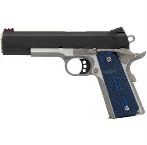 Pistol Colt O1082CCS2 Competition 1911 Government 9mm 5" Barrel 9rd Blue G10 Grips Stainless Frame Blued Sl