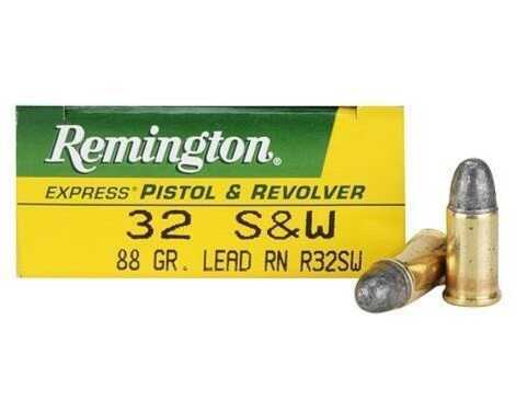 32 S&W 50 Rounds Ammunition Remington 88 Grain Lead