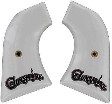 Hogue Scrimshaw Grips XR3 Black Hawk/Vaquero, Ivory Polymer, Gunsmoke 79034