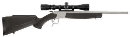 CVA Scout TD Compact Rifle 243 Win 20" Stainless Steel Barrel Single Shot Black Stock With Konus Pro Bolt Action