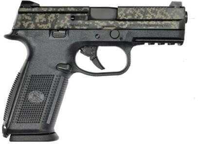 FNH USA Pistol FNH FNS-9 NMS Black Digital Camo FXS 9mm Luger 4" Barrel 17 Rounds Fixed Sights