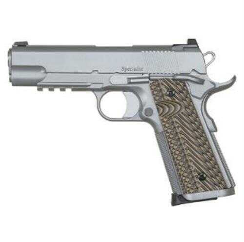 Pistol Dan Wesson 01896 Specialist Commander 9mm 4.25" Barrel 9rd Stainless Finish G10 Grips