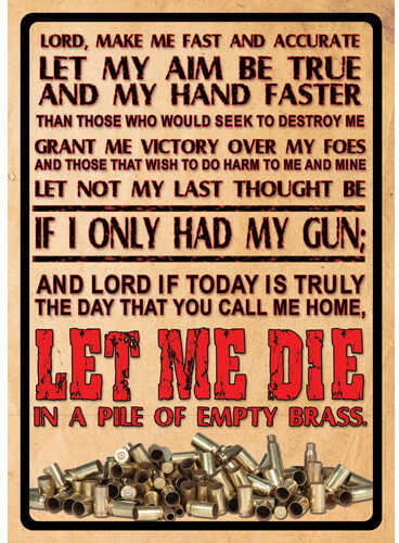 Click to see larger image. Rivers Edge Products 12" x 17" Tin Sign Lord's Prayer 1500