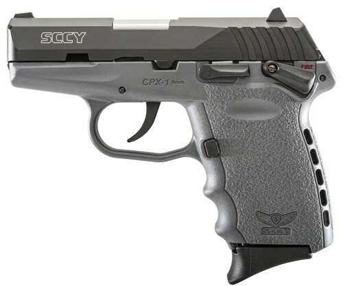 SCCY CPX1-Cb Pistol Dao 9MM 10 Round Black/Sniper Gray Safety