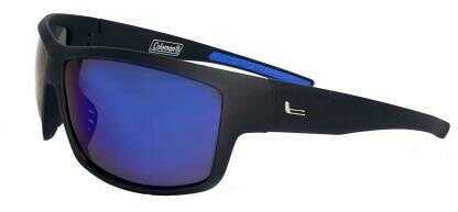 Coleman Badlands-Matte Black Full Frame w/Blue Mirror Len Sunglasses C6055 C2