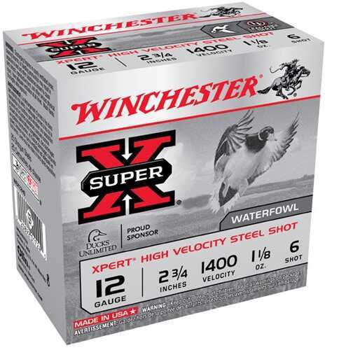 12 Gauge 250 Rounds Ammunition Winchester 2 3/4" 1 1/8 oz Steel #6
